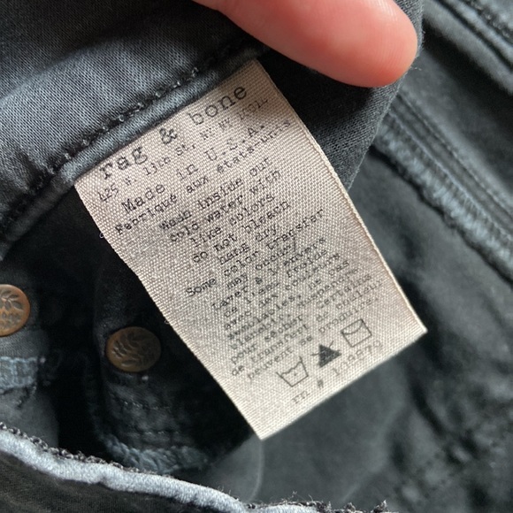 Skinny Soft Rag and Bone Jean Leggings in Charcoal Grey - Picture 10 of 11